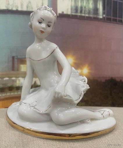 Фарфоровая статуэтка балерина машенька лфз