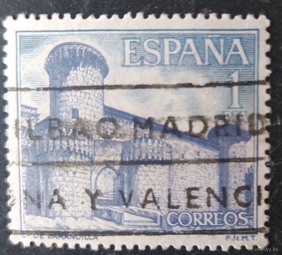 Испания 1967 Замок 1 из 8, наклейка.