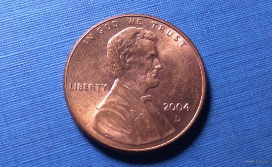1 цент 2004 D. США.