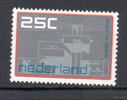 Выставка в Осаке Нидерланды 1970 год серия из 1 марки