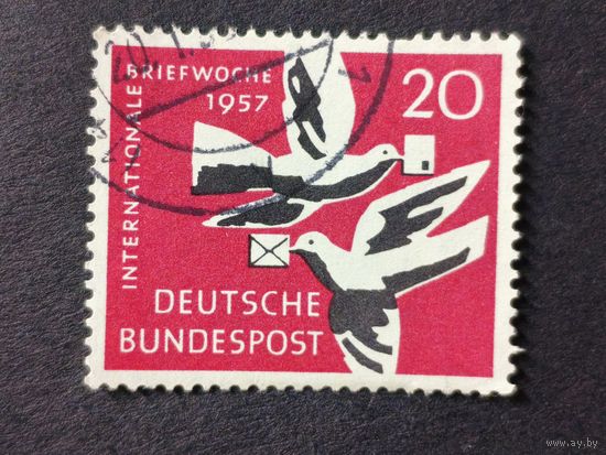 Германия 1957. Международная неделя письма. Полная серия