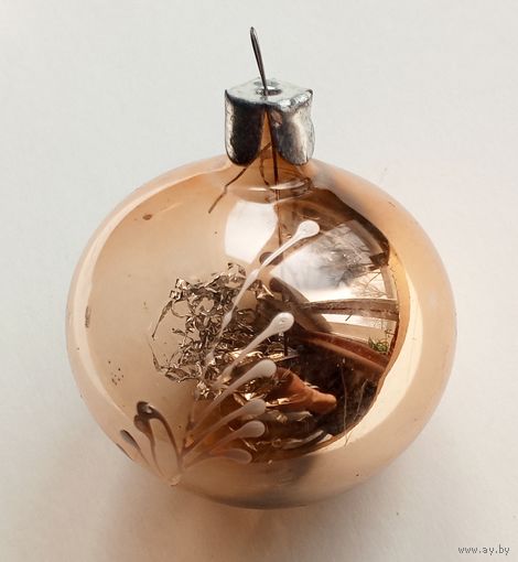 Ёлочная игрушка СССР. Дождик внутри.