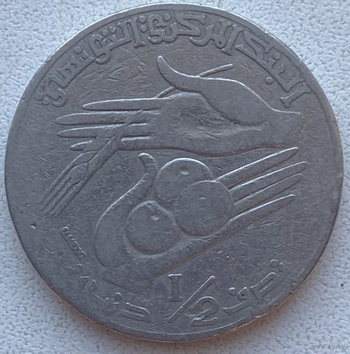 Тунис 1/2 динар 1996 г.