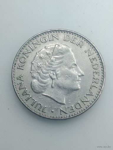 Недерланды 1 гульден 1967 года .