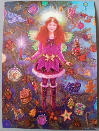 Рождество. Judy Mastrangelo. Авторская открытка, глянец. АСARDS.BY