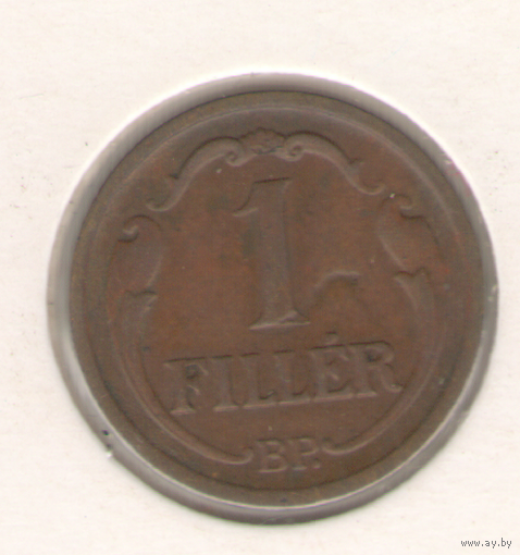 1 филлер 1936 г. В холдере.