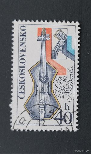 Чехословакия 1974 Музыкальные инструменты. Скрипка Мартина Бенки