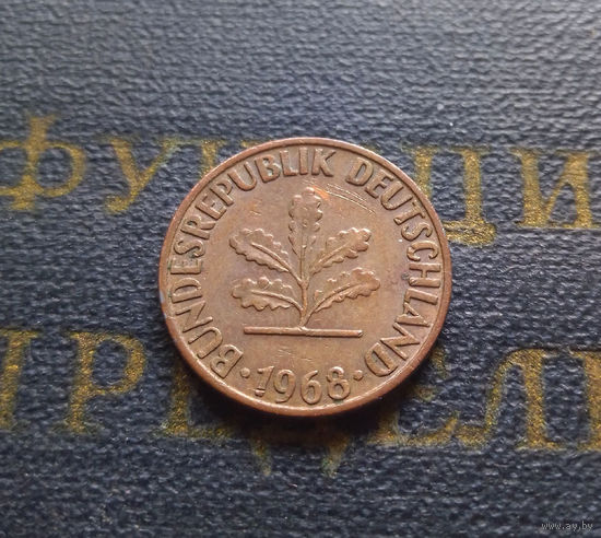 1 пфенниг 1968 (D) Германия ФРГ #01