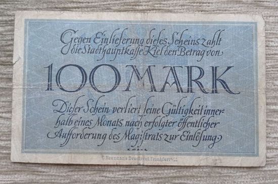 Werty71 Германия 100 марок 1922 банкнота Гроссгельд Киль
