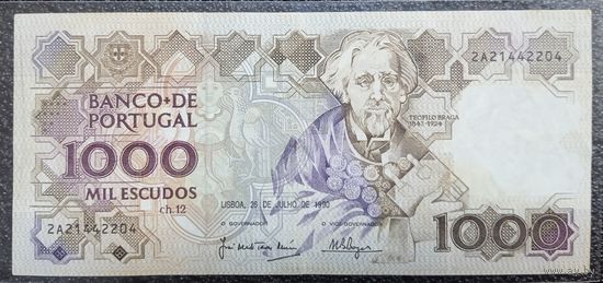 1000 эскудо Португалия 1990 г.