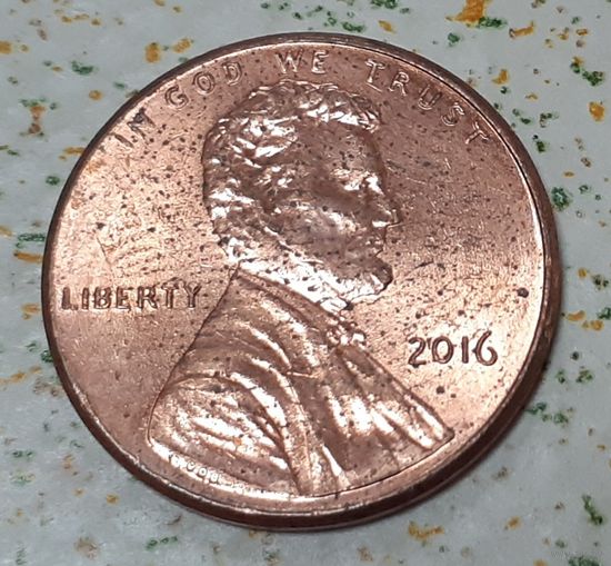 США 1 цент, 2016 Lincoln Cent Без отметки монетного двора (15-9-1)