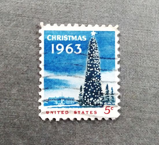 Марка США 1963 год Рождество
