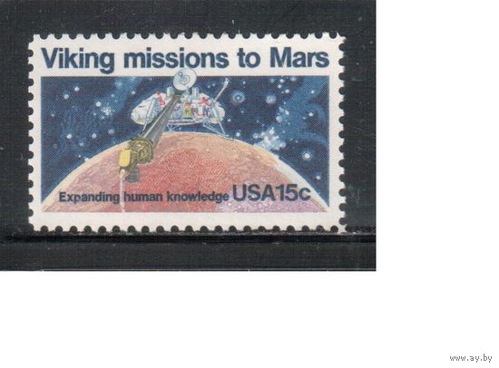 США-1978, (Мих.1356) , **  ,  Космос, ,(одиночка)