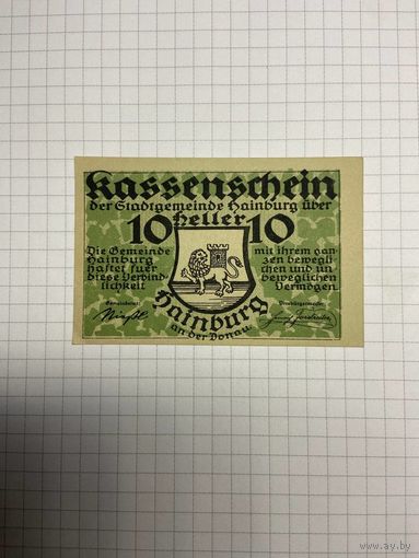 10 геллеров (нотгельды) Австрия.-2512