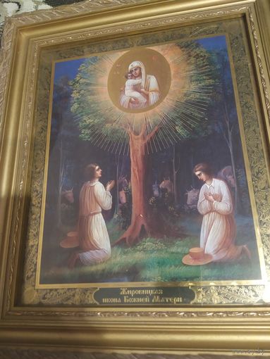 Икона Явление Пресвятой Богородицы вЖировичах шикарная больших размероа