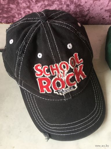 Бейсболка Черная School of rock the musical хлопок