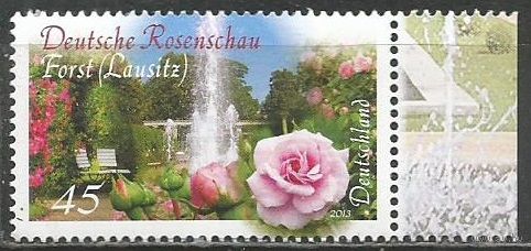 Германия. 100-летие розария Форст. 2013г. Mi#3012.