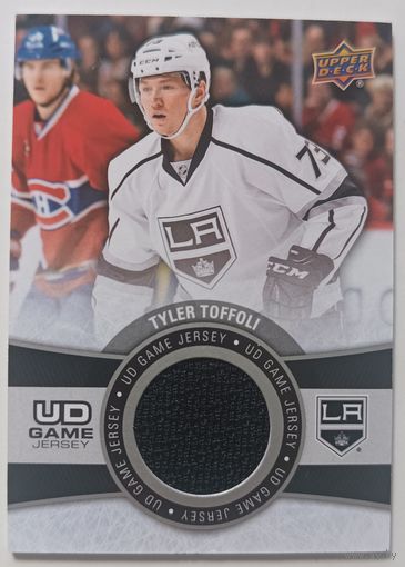 Хоккейная карточка НХЛ джерси Tyler Toffoli (Лос-Анджелес)