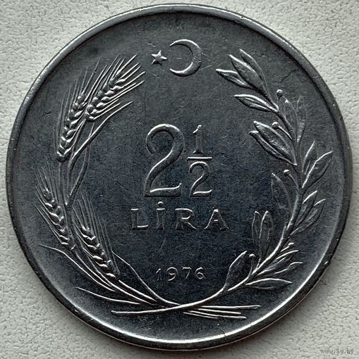 Турция 2,5 лиры 1976 г.