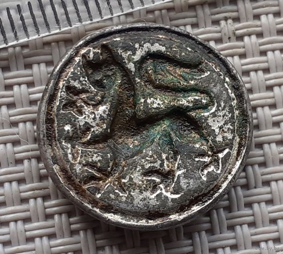 Щиток перстня "Лютый зверь" 15 - 17 в. Серебро.