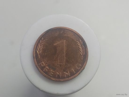 1 пфенниг (буква J) Германия ФРГ 1978 год  лот 42