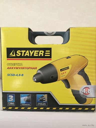 Отвертка аккумуляторная STAYER SCSD-4,8-B (Германия)