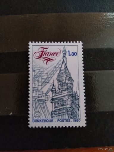 1980 Франция Дюнкерк порт корабль флот архитектура чистая MNH** выпускалась одиночкой (4-14)