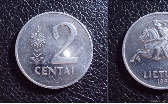 Литва 2 цента 1991 год