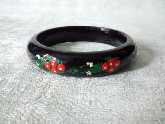 Браслет деревянный расписной