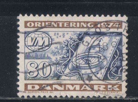 Дания 1974 Спортивное ориентирование Компас #574