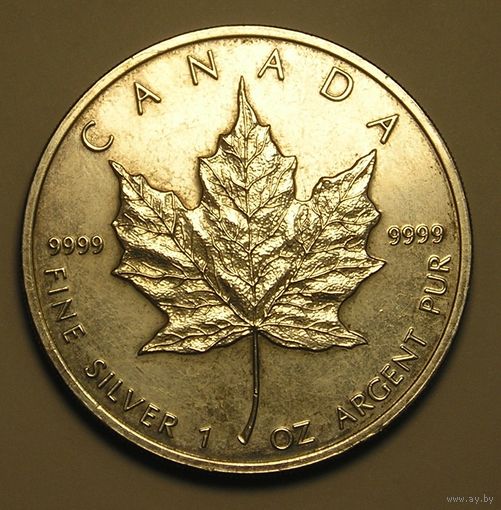 Канада, 5 Долларов 2008 Серебро