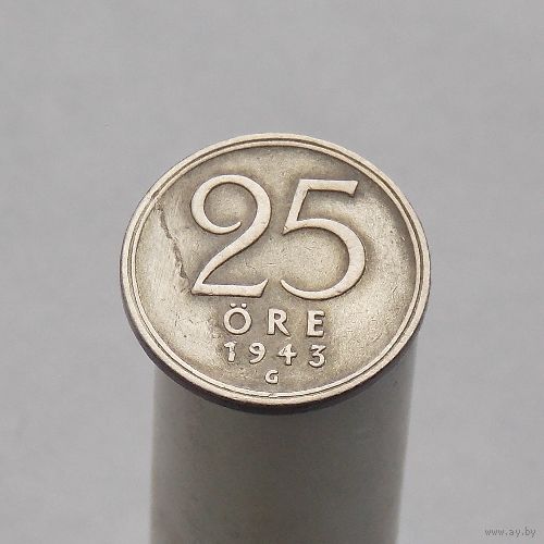 Швеция 25 эре 1943