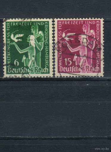 Германия Рейх 1936 Конгресс по досугу в Гамбурге Полная #622-3.