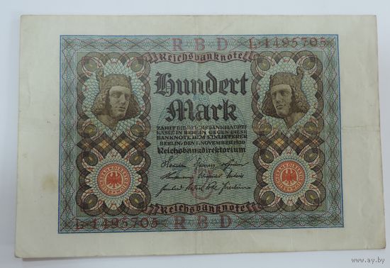 100 марок 1920 г. Германия
