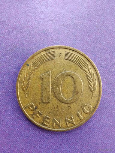 Германия ФРГ 10 пфеннигов 1982 F