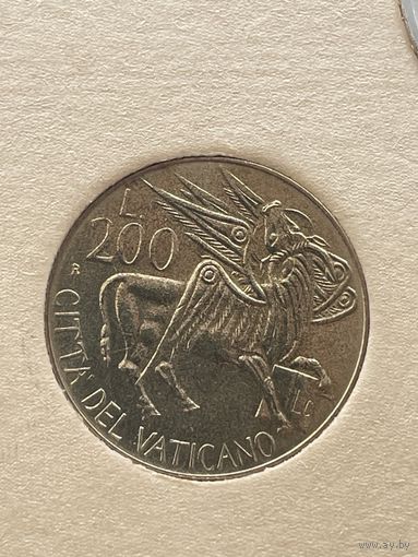 Ватикан 200 лир 1985 г. Иоанн Павел ll.
