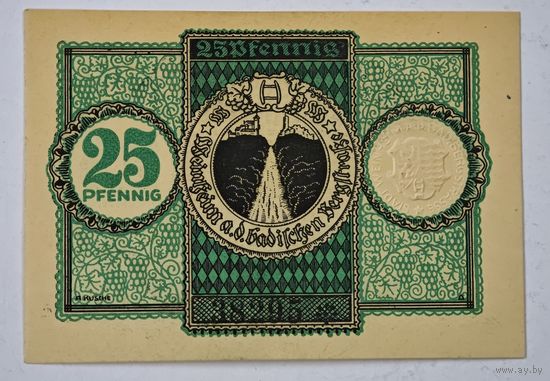 1919 год 25 пфеннигов Германия нотгельд