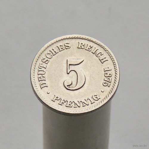 Германия 5 пфеннигов 1875 С