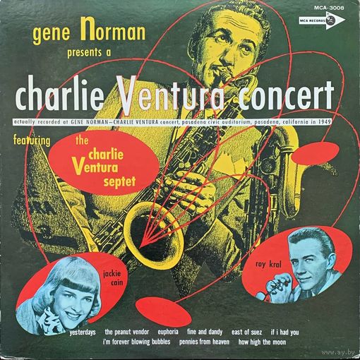 Gene Norman Presents Charlie Ventura Featuring The Charlie Ventura Septet, Jackie Cain, Roy Kral – Gene Norman Presents A Charlie Ventura Concert / JAPAN