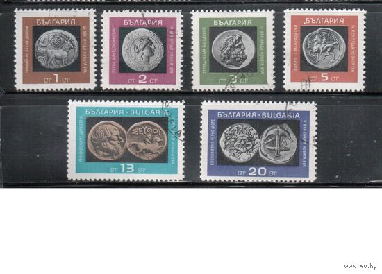 Болгария-1967, (Мих.1698-1703),    гаш. ,Нумизматика , Монеты (полная серия)
