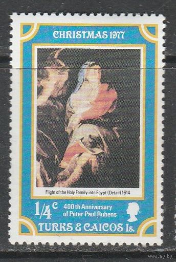 Тёркс и Кайкос /Рождество/ 1/4с 1977г