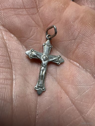 Крестик нательный серебряный 925 пробы. 3