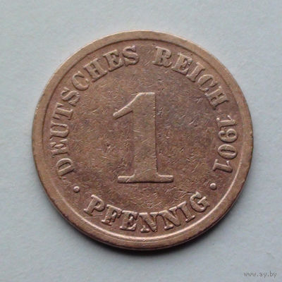Германия - Германская империя 1 пфенниг. 1901. A