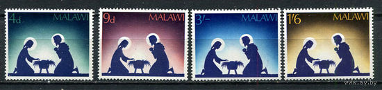Малави - 1967 - Рождество - (незначительные повреждения клея у номиналов 4 и 1,6) - [Mi. 76-79] - полная серия - 4 марки. MNH.  (Лот 88EV)-T25P2