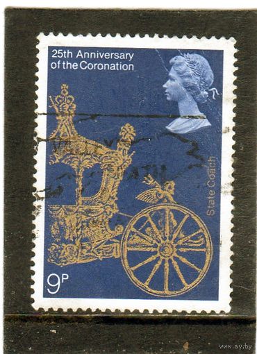 Великобритания. Ми-765. Корлевская карета. Серия: 25-я годовщина коронации.1978.