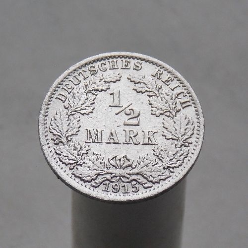 Германия 1/2 марки 1915 A