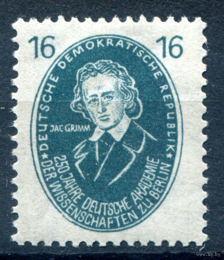 ГДР - 1950г. - Якоб Гримм, 16 Pf - 1 марка - MNH [Mi 267]. #1-GG-6-A-2