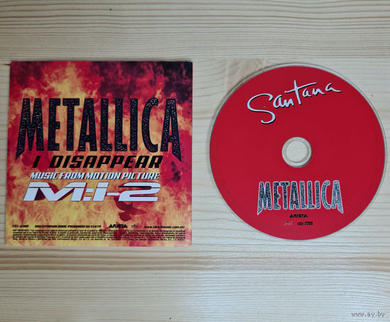 Metallica - I Disappear (Promo CD, Mexico, 2000, лицензия) Arista CDX-2289