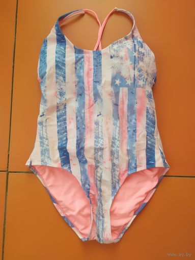 Купальник с принтом американского флага слитный