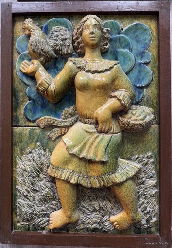 Нестеревский Н.Л. Керамическое панно. Размер 90х60см.